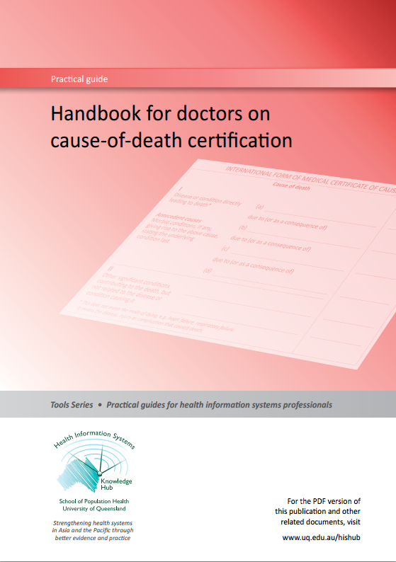 Handbook for doctors on cause of death certification Get Every